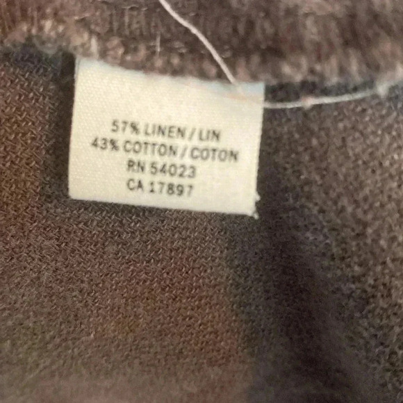 Old Navy XXL brown women linen/cotton brown jacket - button up - Picture 5 of 6